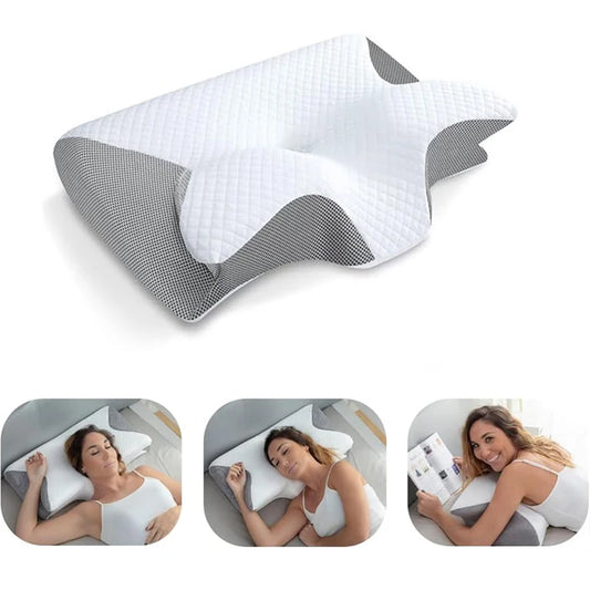 Oreiller ergonomique en mousse à mémoire de forme – Confort de sommeil